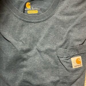 Carhartt Steel Blue Tee with Pocket